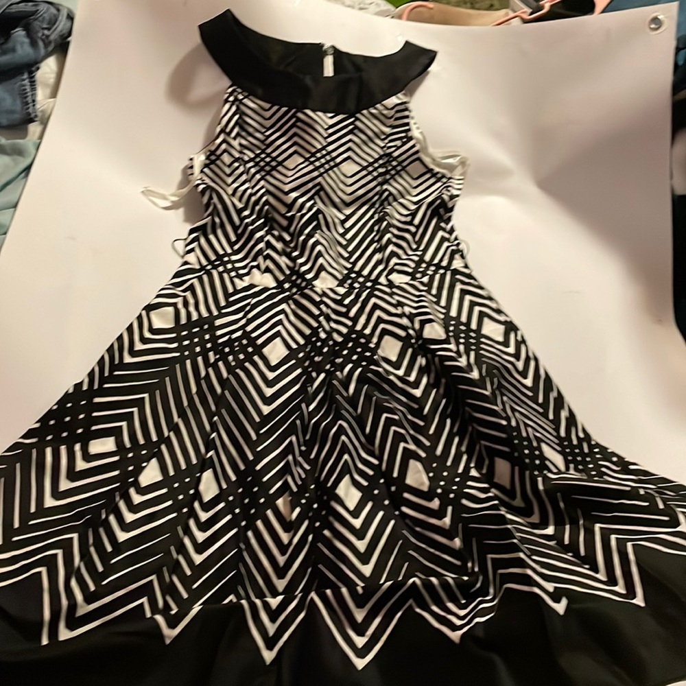 Black and white dress